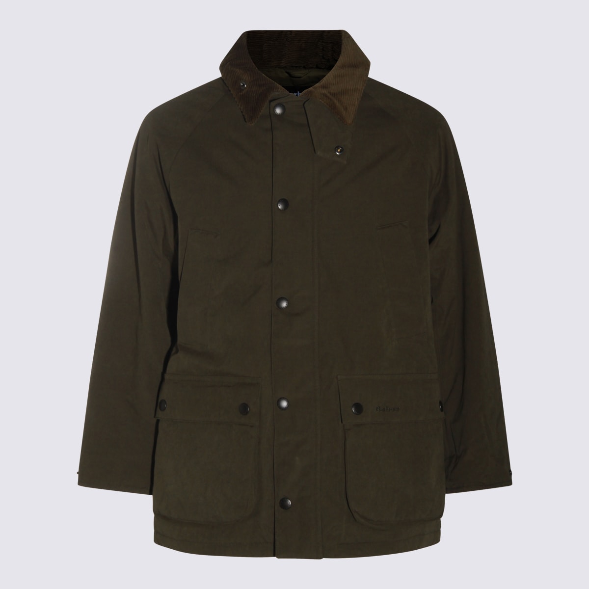 Barbour Green Cotton Padded Os Casual Jacket