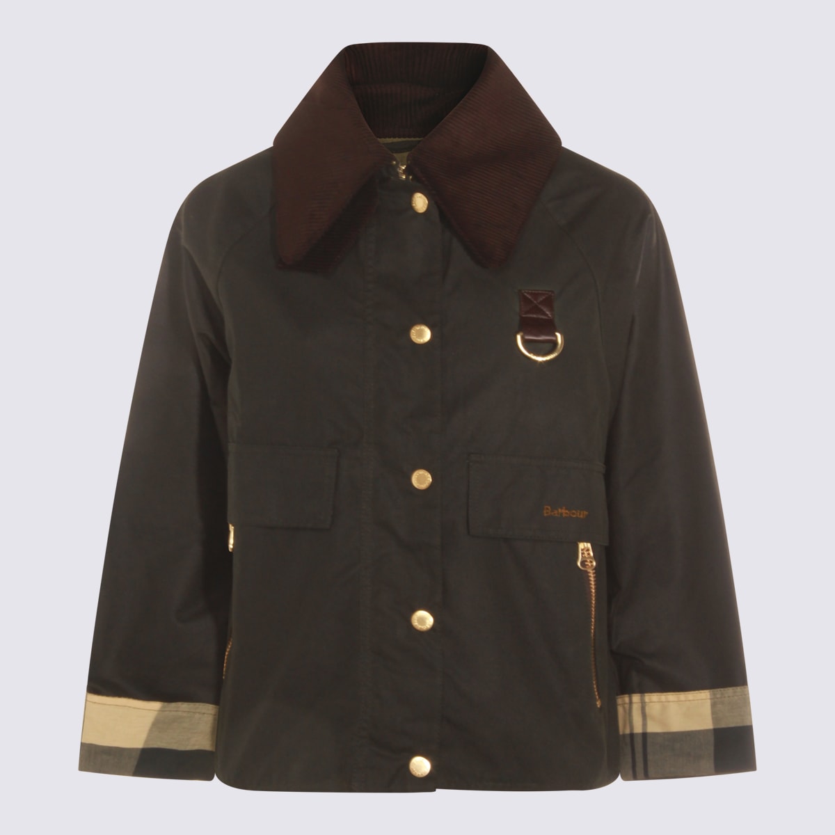 Barbour Green Cotton Casual Jacket
