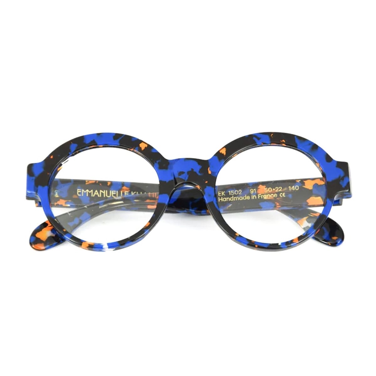 Emmanuelle Khanh Ek 1502 91 Havana Blu/bleu Mochete Glasses