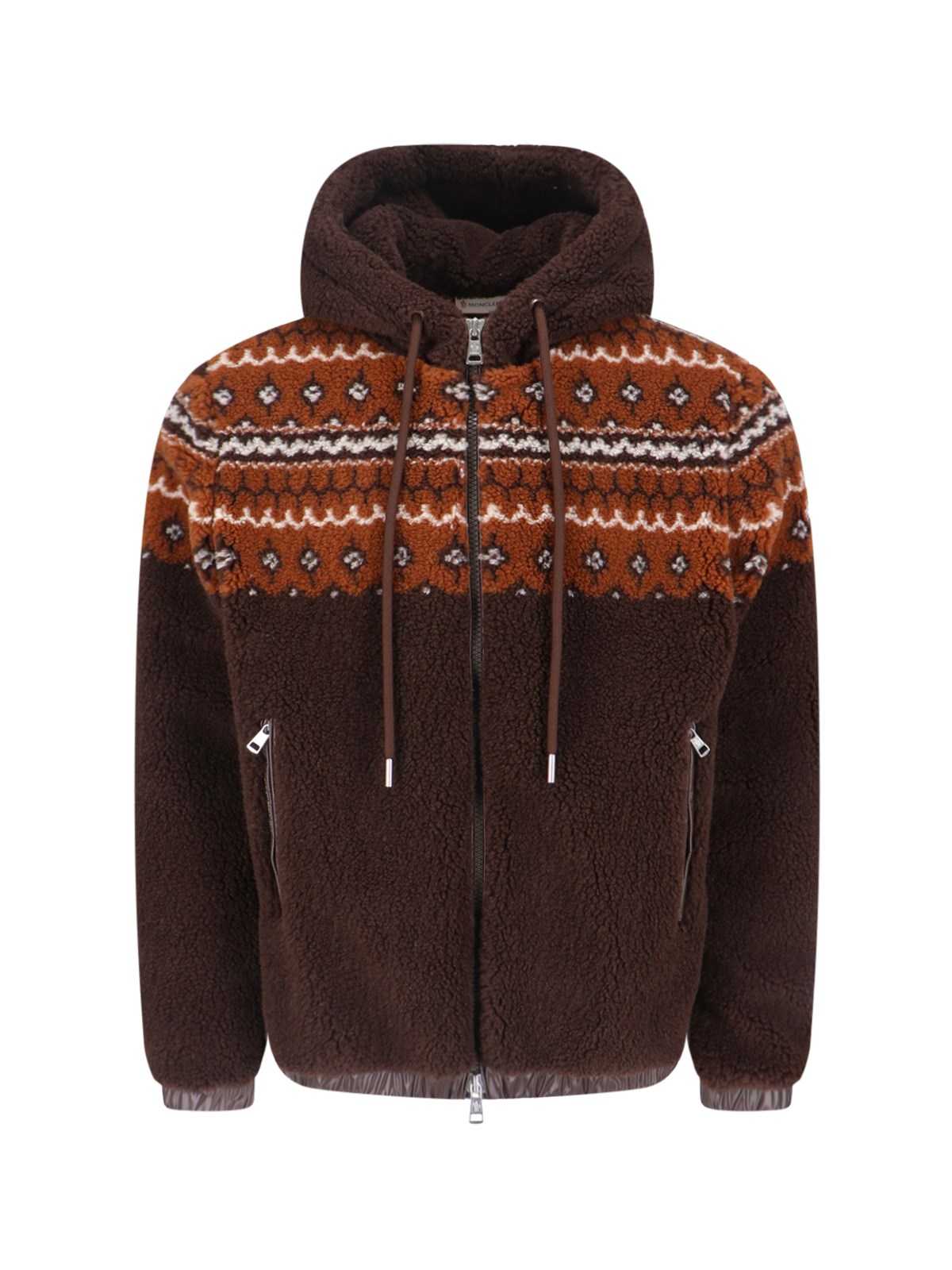 Moncler Jacquard Wool Blend Hoodie