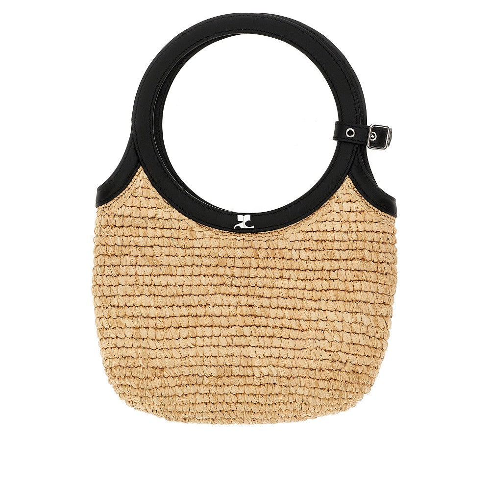 COURREGES 'Holy' raphia bag Woman One Size