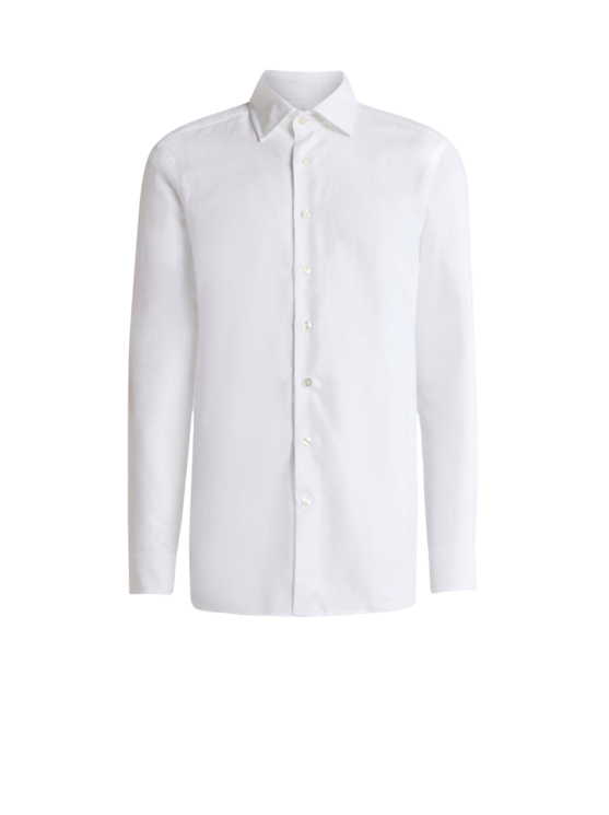 Etro, Chemise En Jacquard De Coton À Motif Floral, Homme, Blanc, Taille 38