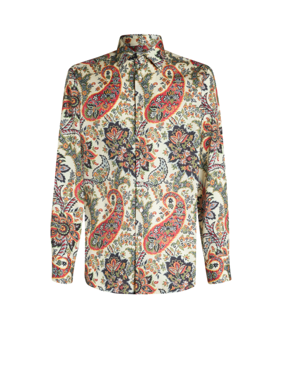 Etro, Chemise Paisley Fleuri, Homme, Multicolore, Taille 39