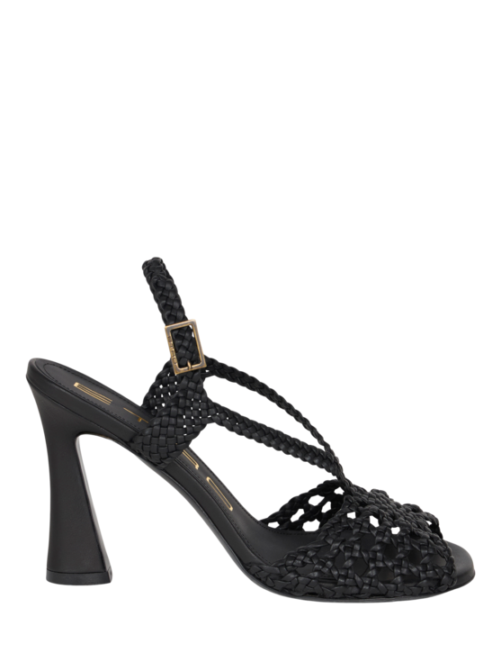 Etro, Sandales Montantes Tressées, Femme, Noir, Taille 35