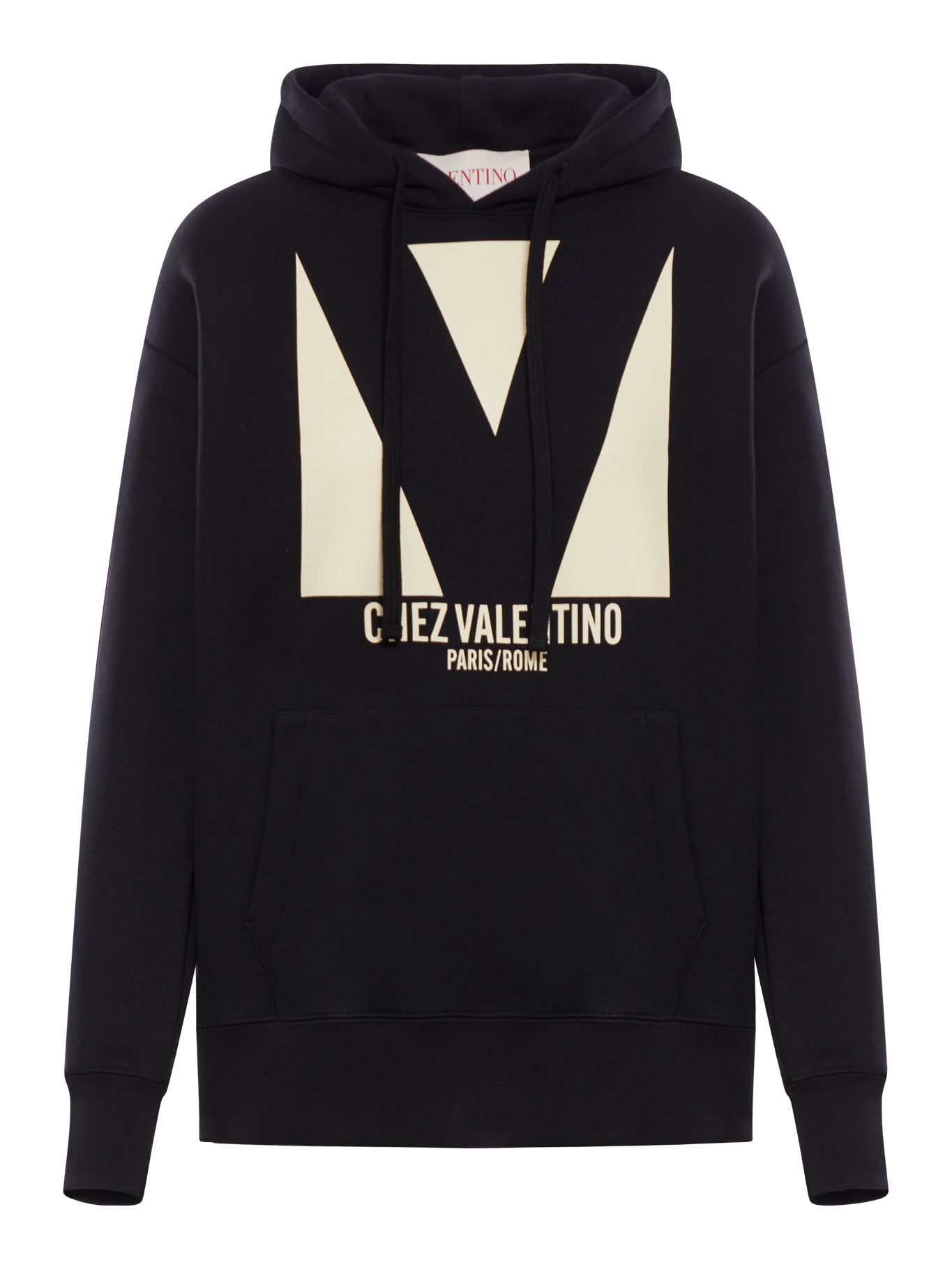 CHEZ VALENTINO PRINT COTTON HOODIE FOR WOMEN - Valentino Garavani - Woman