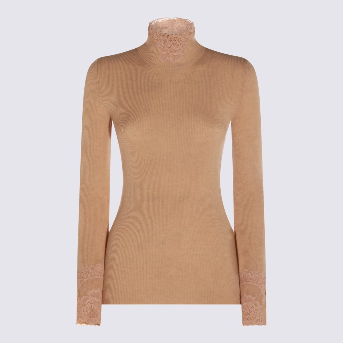 Valentino Camel Cashmere Knitwear