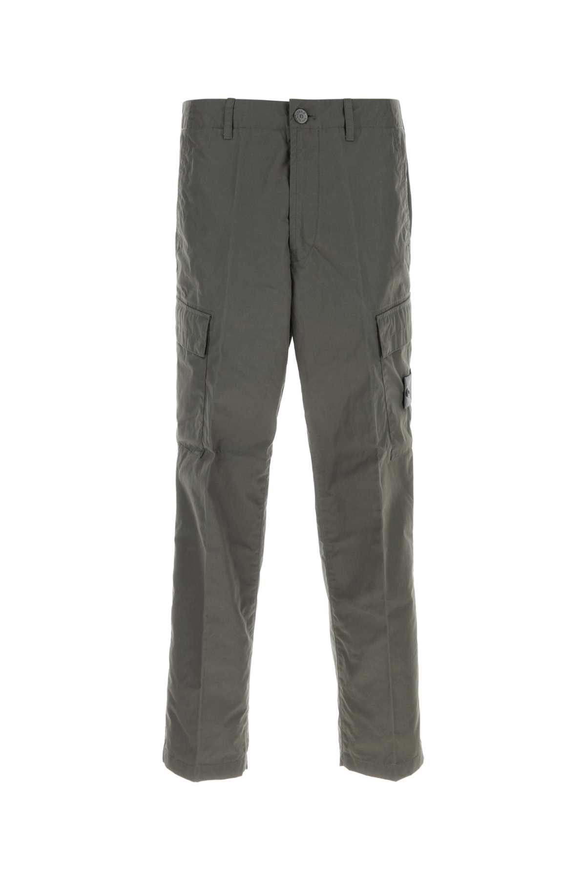 Stone Island Sage Green Cotton Cargo Pant