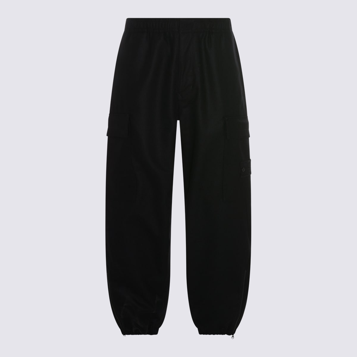 Stone Island Black Wool Pants