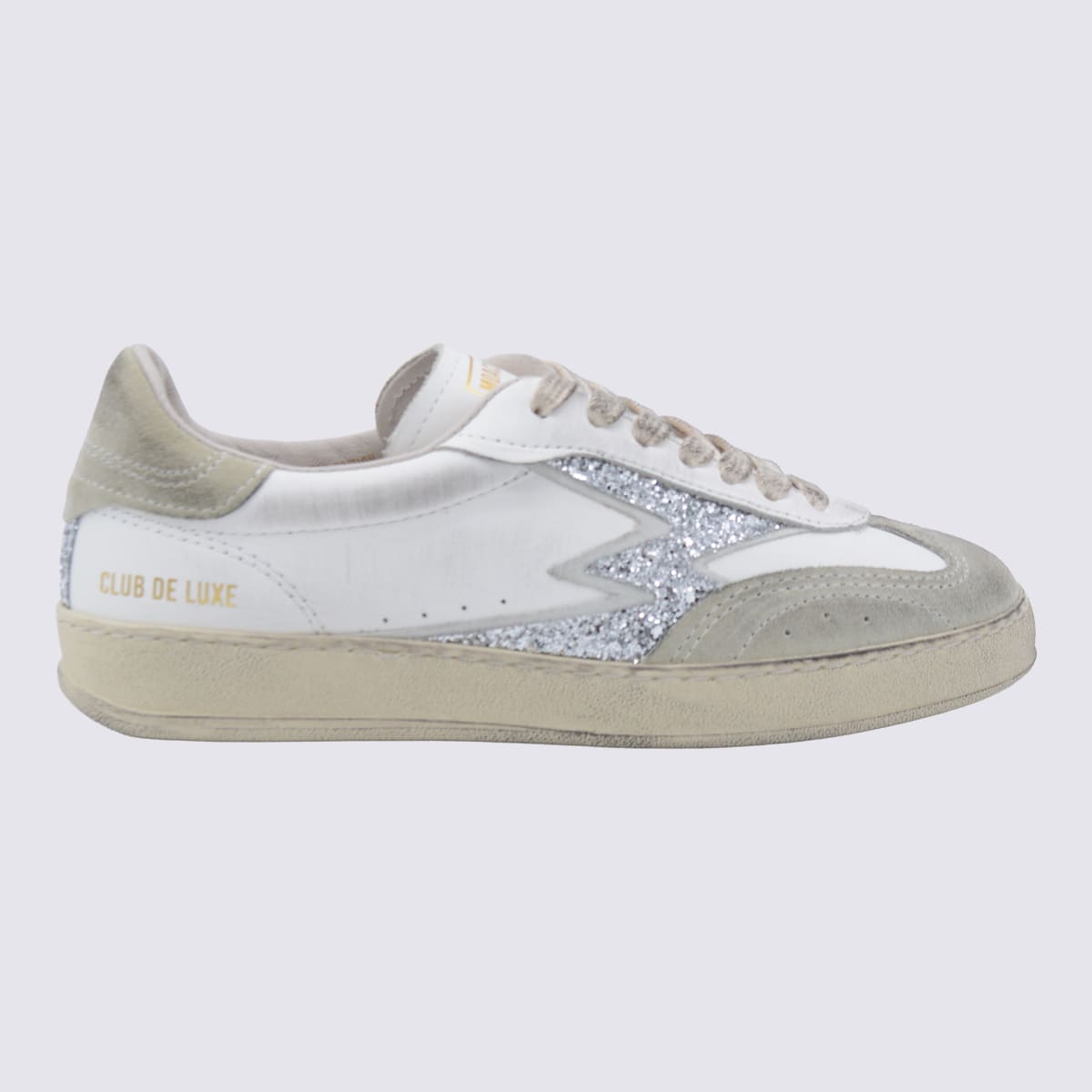 M. O.A. master of arts Silver And White Leather Sneakers