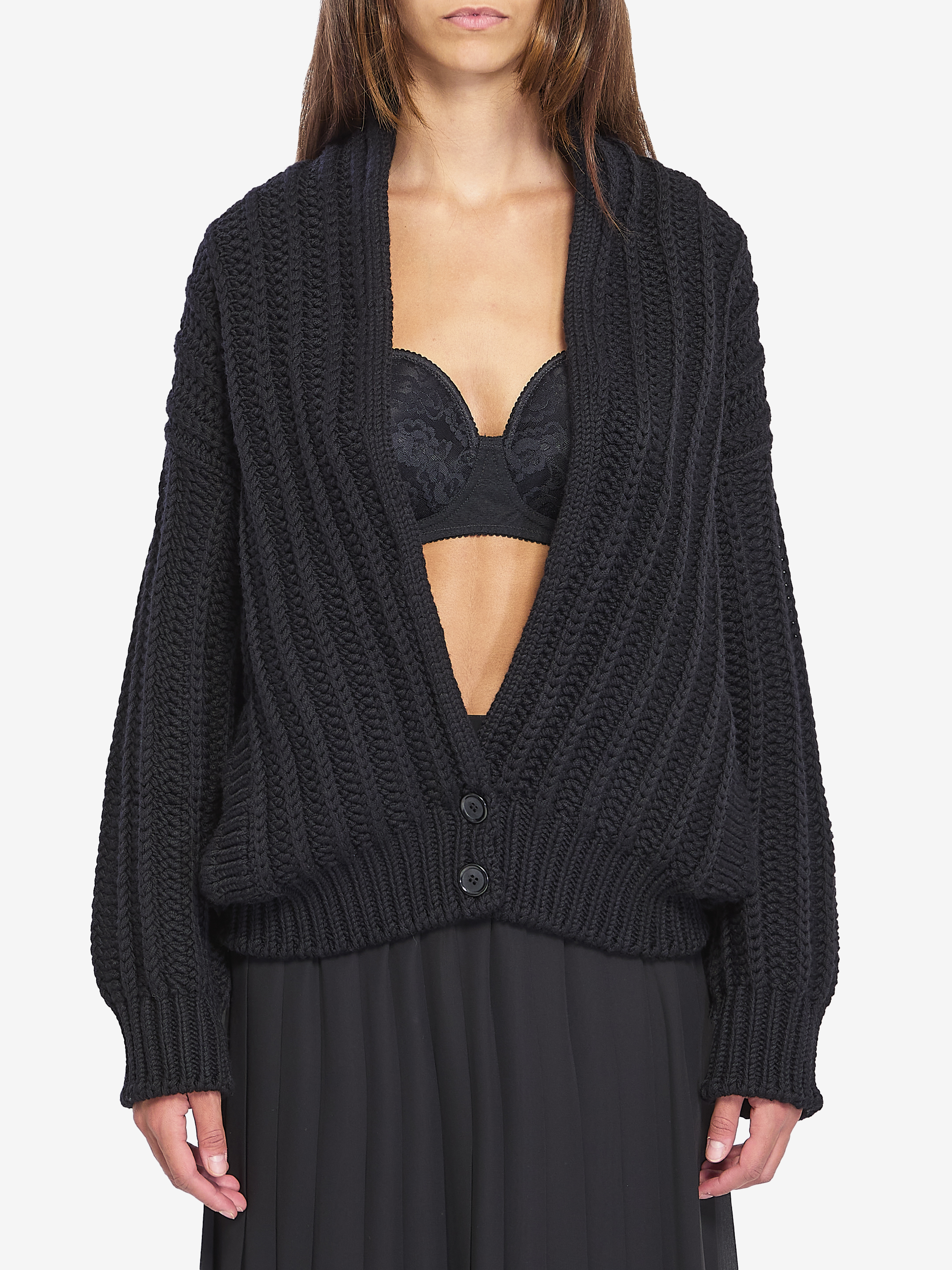 Virgin wool cardigan