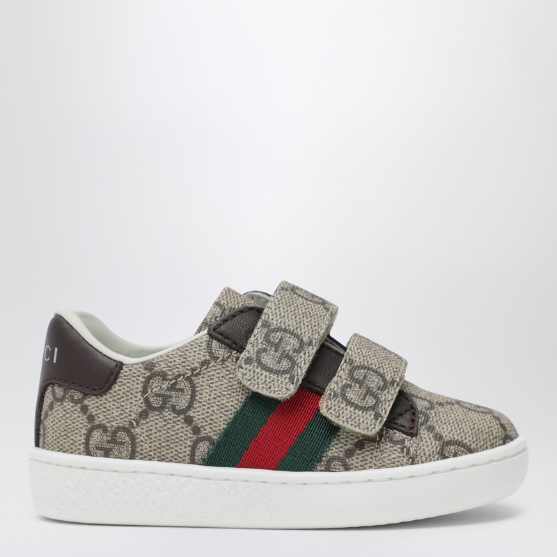 Ace sneakers in beige/ebony GG Supreme fabric