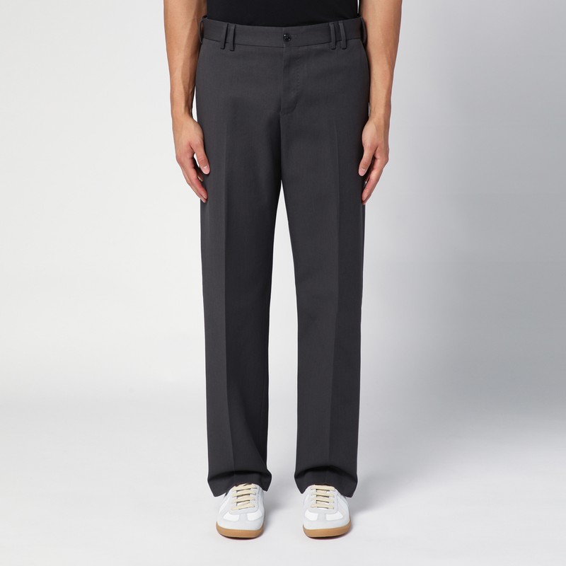 Michael anthracite grey cotton trousers