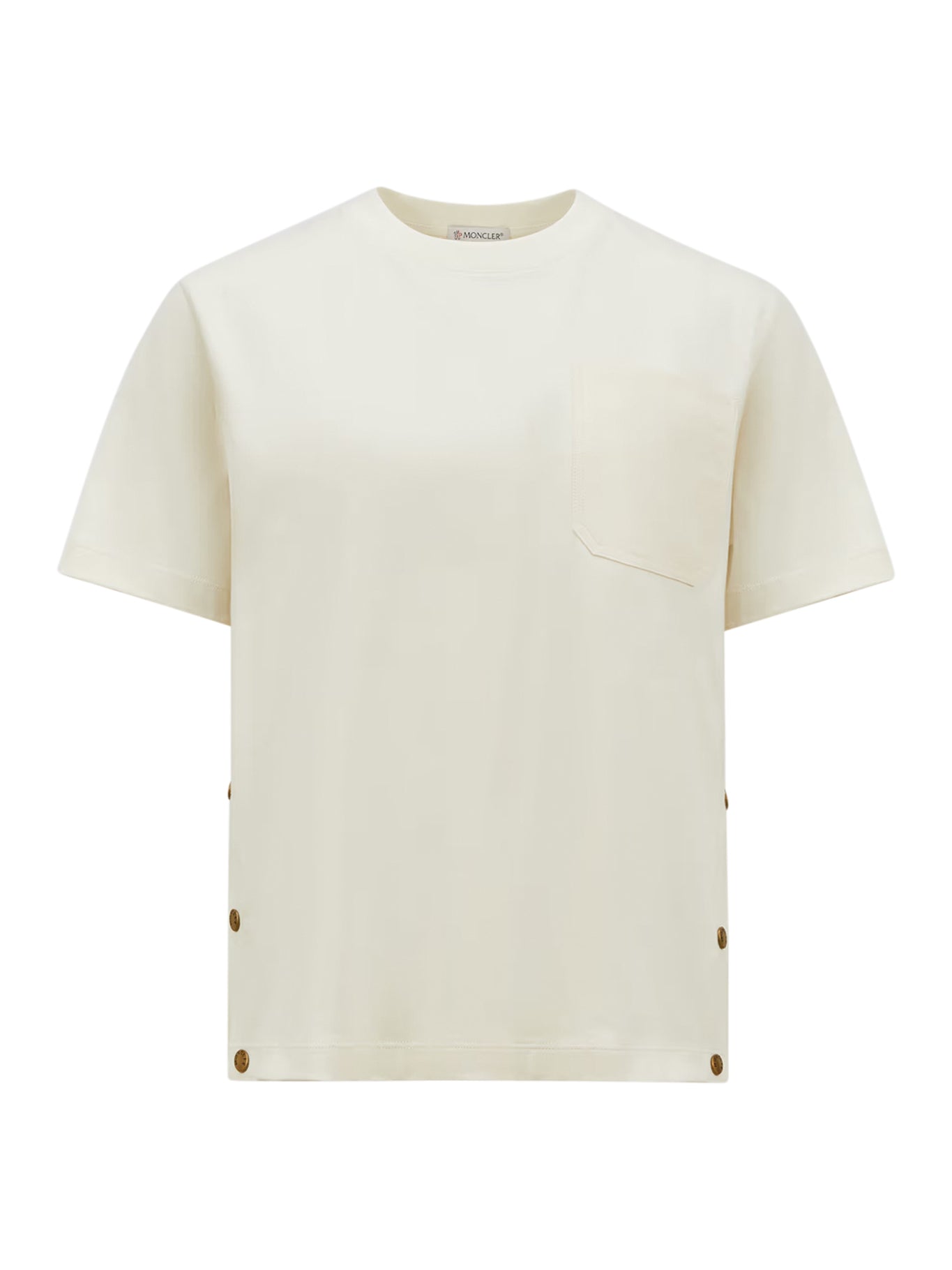 COTTON T-SHIRT WITH POCKET - Moncler - Woman