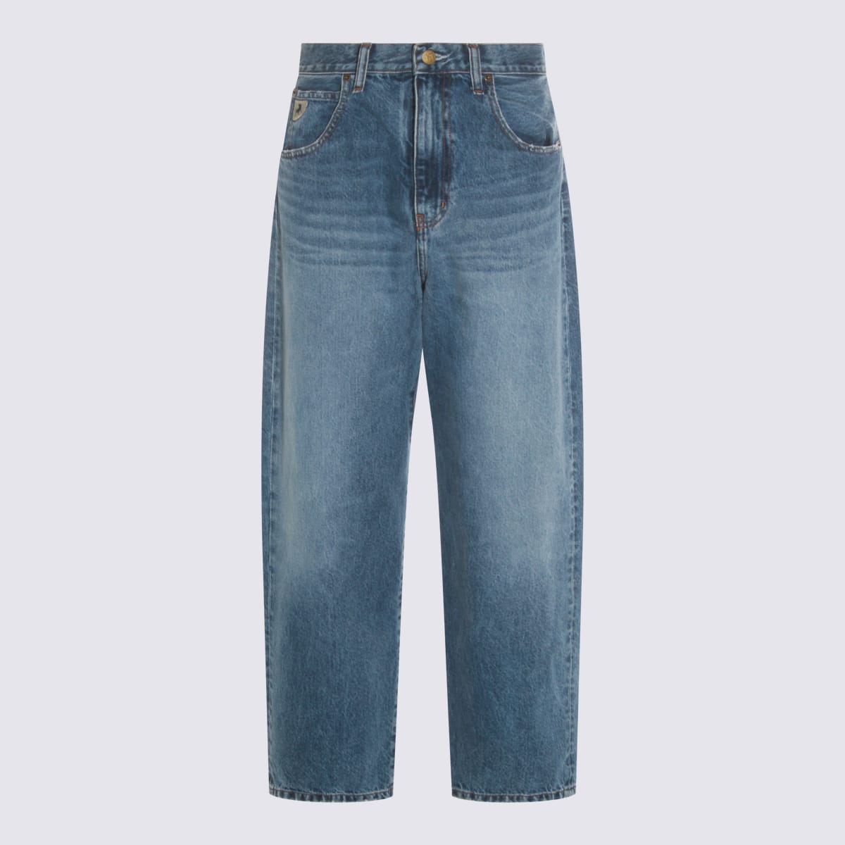 Lois Blue Cotton Denim Jeans