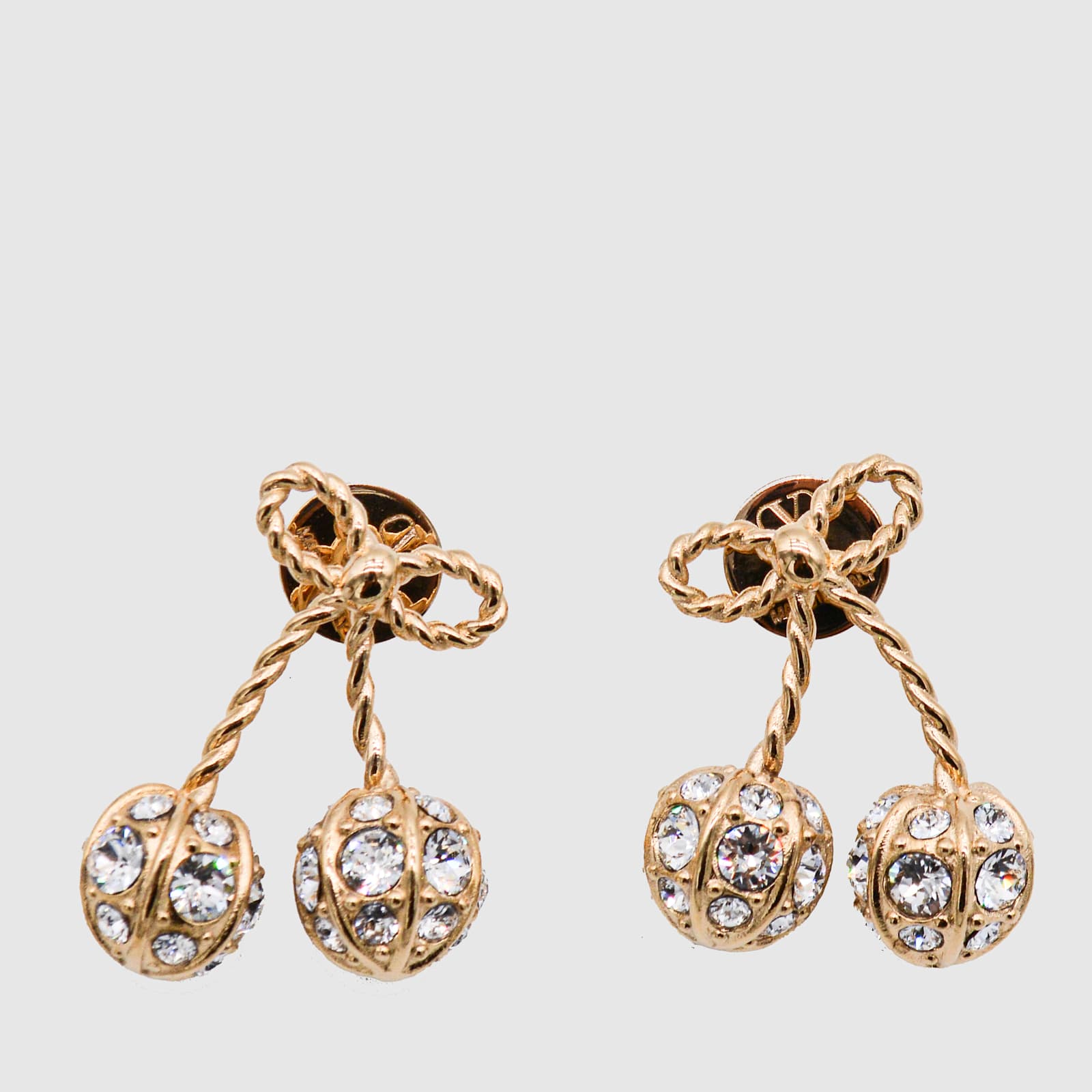 Valentino Garavani Gold Tone Metal Earrings