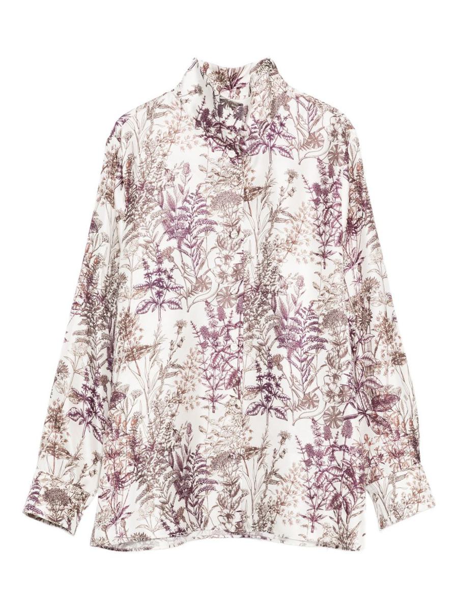 Trame Auree Printed Silk Shirt