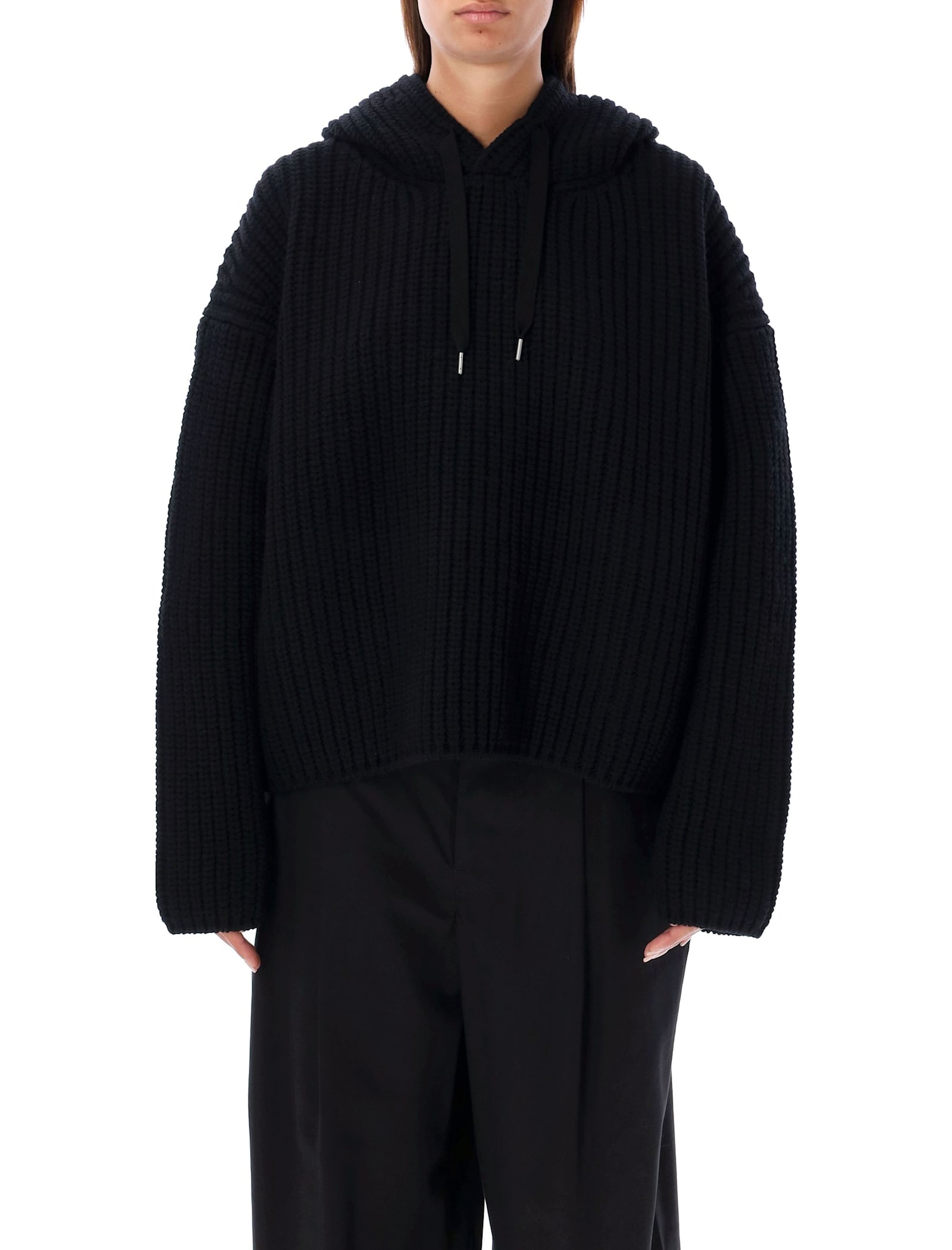 Junya Watanabe Ribbed Knit Oversized Hoodie