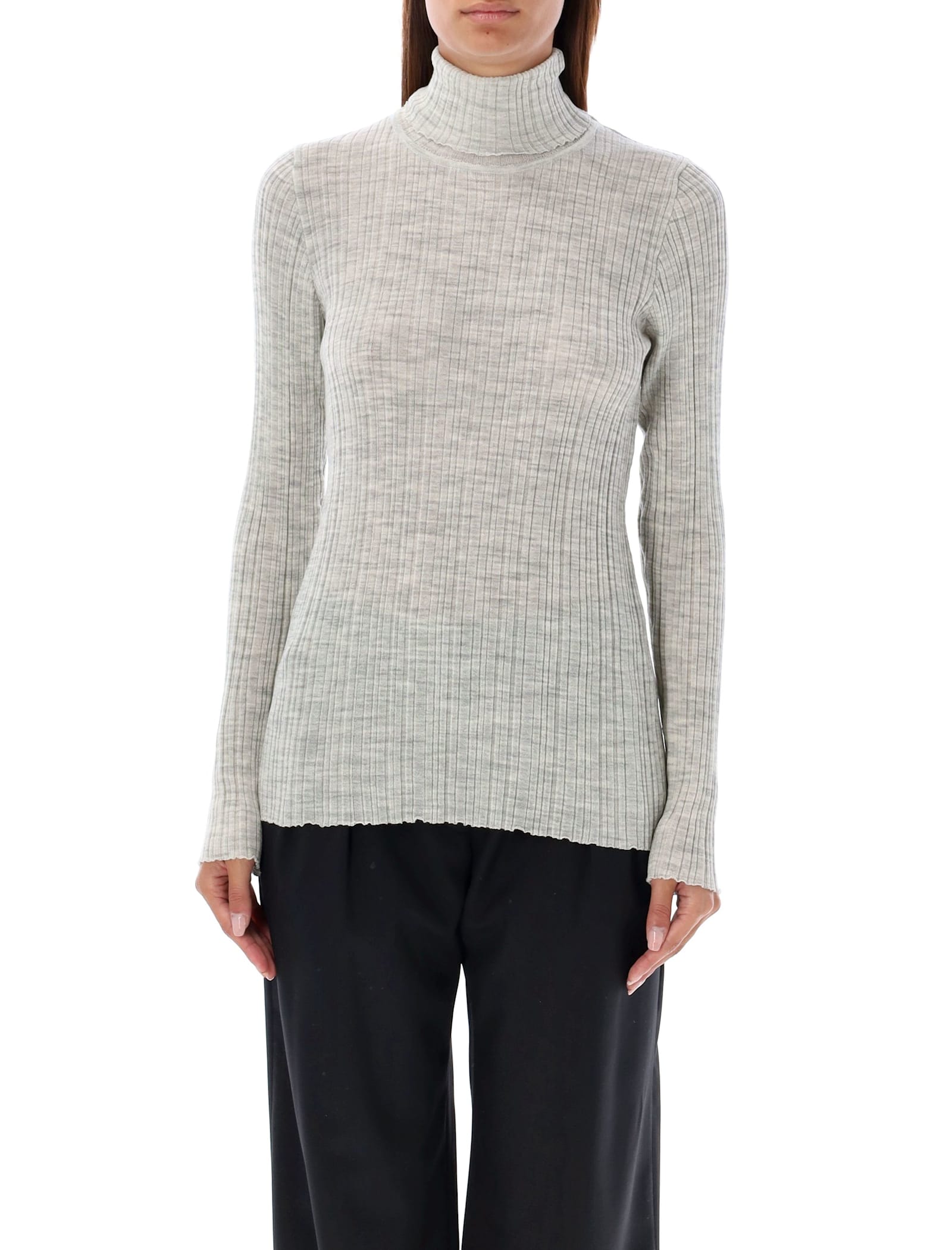 Rhea Costa Ribbed Turtle Neck Sweater
