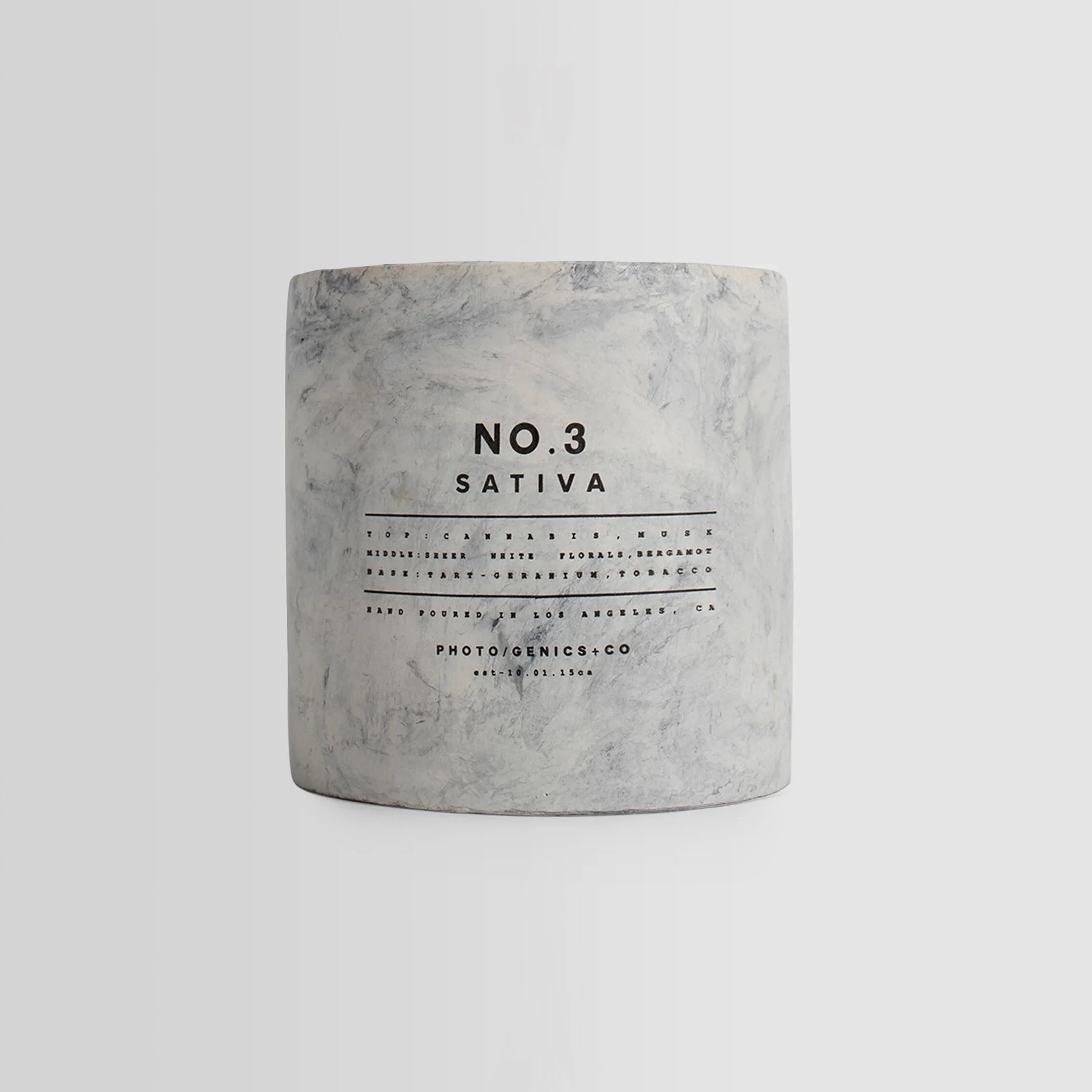 No.3 Sativa Concrete Candle